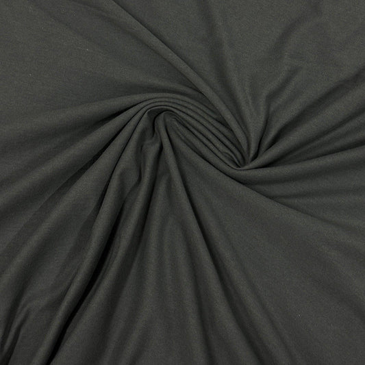 Charcoal Cotton Jersey Fabric - Nature's Fabrics