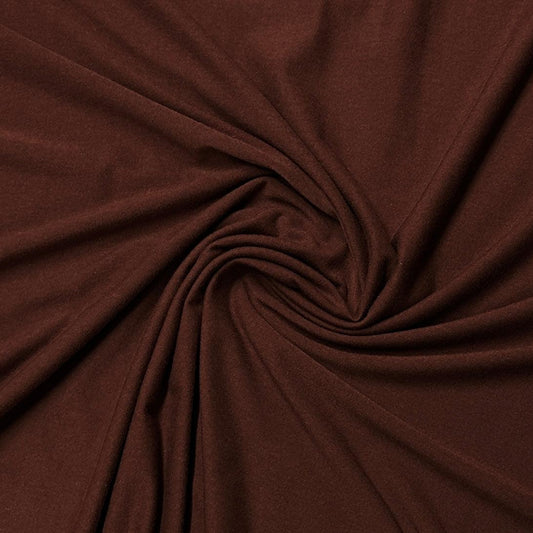 Chestnut Bamboo/Spandex Rib Knit Fabric - 2x2 - Nature's Fabrics
