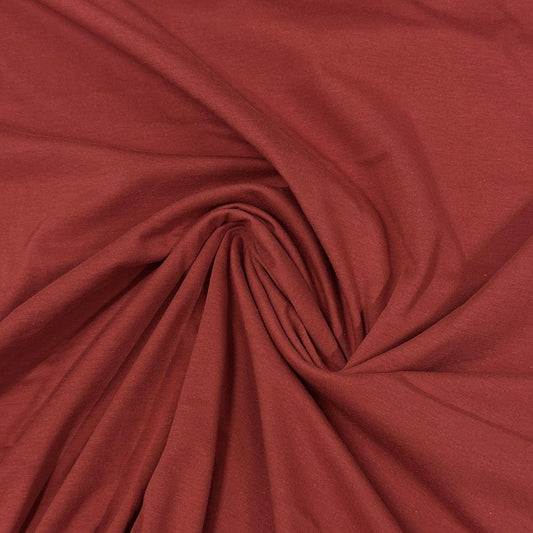 Clay Cotton Jersey Fabric - Nature's Fabrics