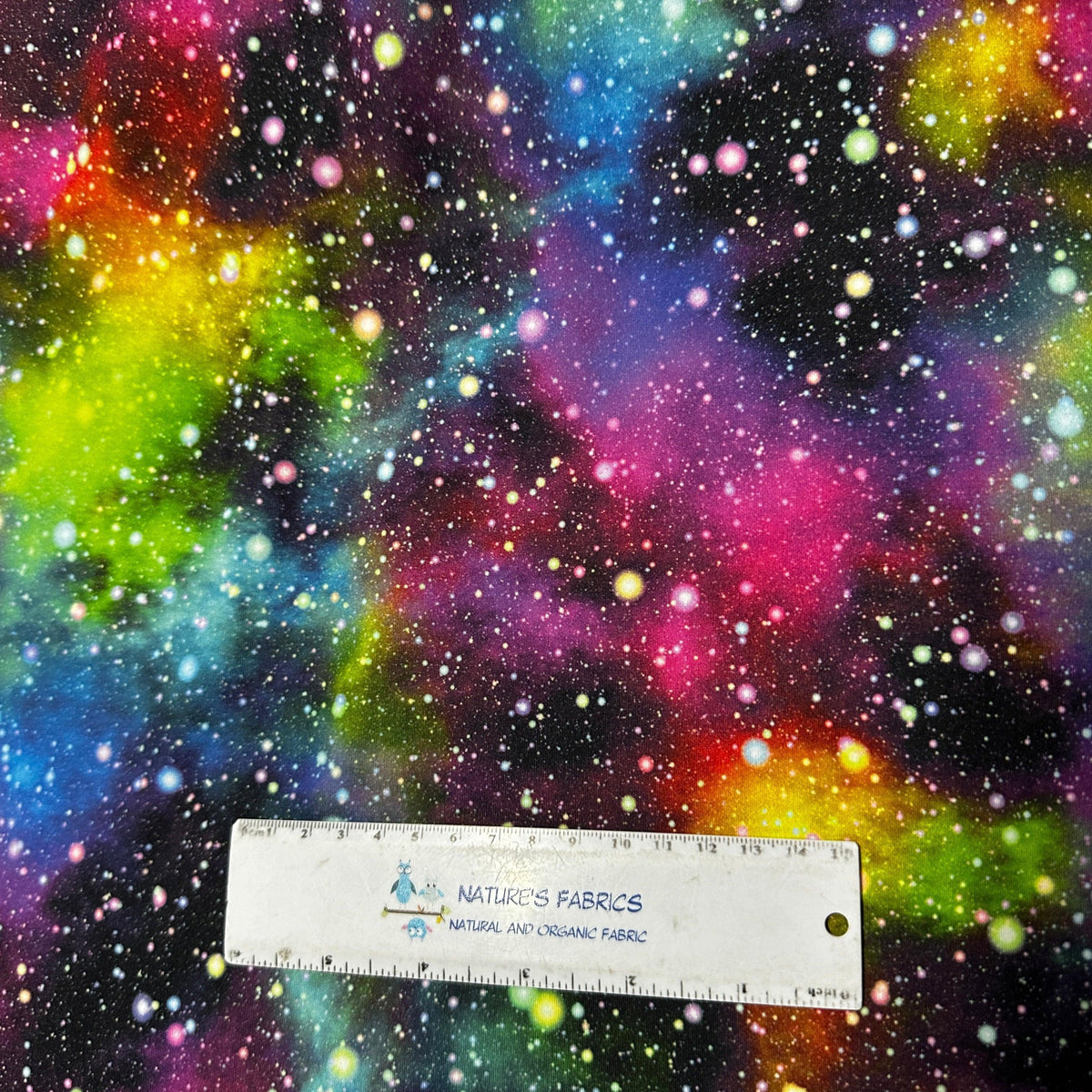 Cosmic Space on Polyester/Spandex Jersey Fabric - Nature's Fabrics