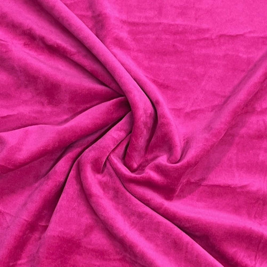 Dragonfruit Cotton Velour Fabric - Nature's Fabrics