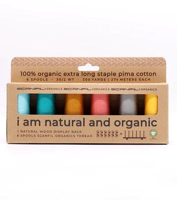Fashion Mix Organic Cotton 30WT 6 Spool Set - Nature's Fabrics