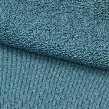 Flemish Blue Heavy Organic Cotton French Terry Fabric - Grown in the USA
