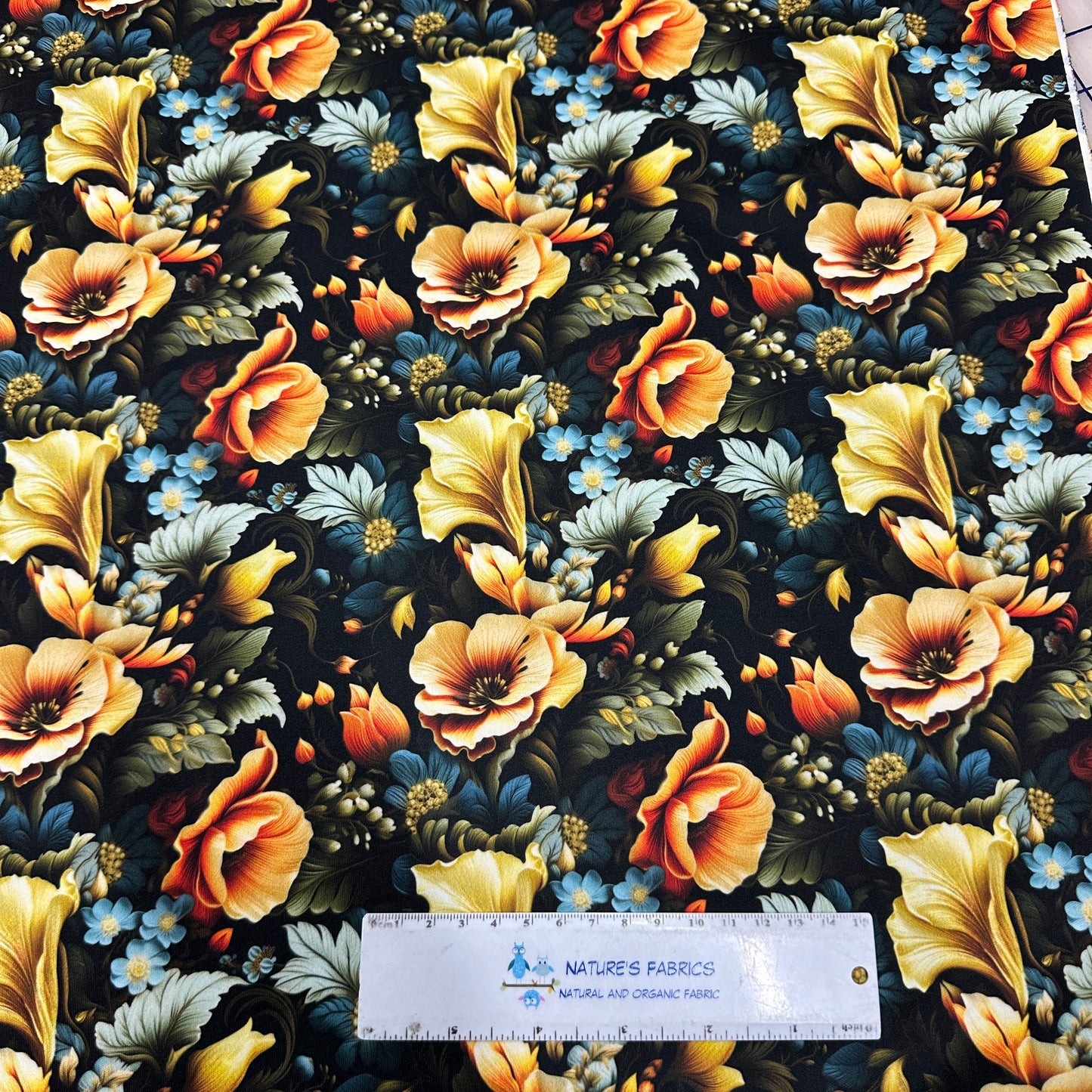 Floral Illustrations 1 mil PUL Fabric - Made in the USA - Nature's Fabrics