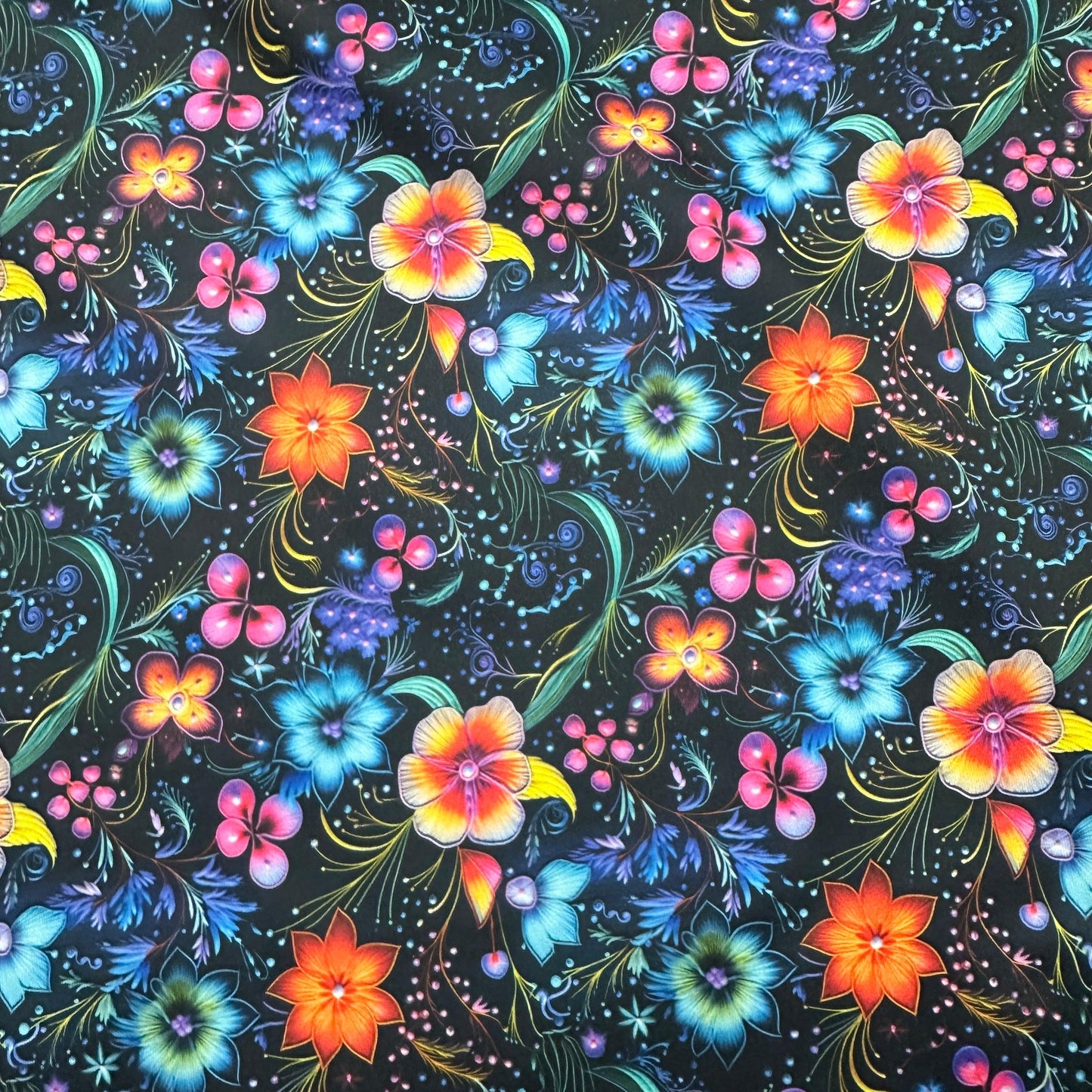 Floral Wisp 1 mil PUL Fabric - Made in the USA - Nature's Fabrics
