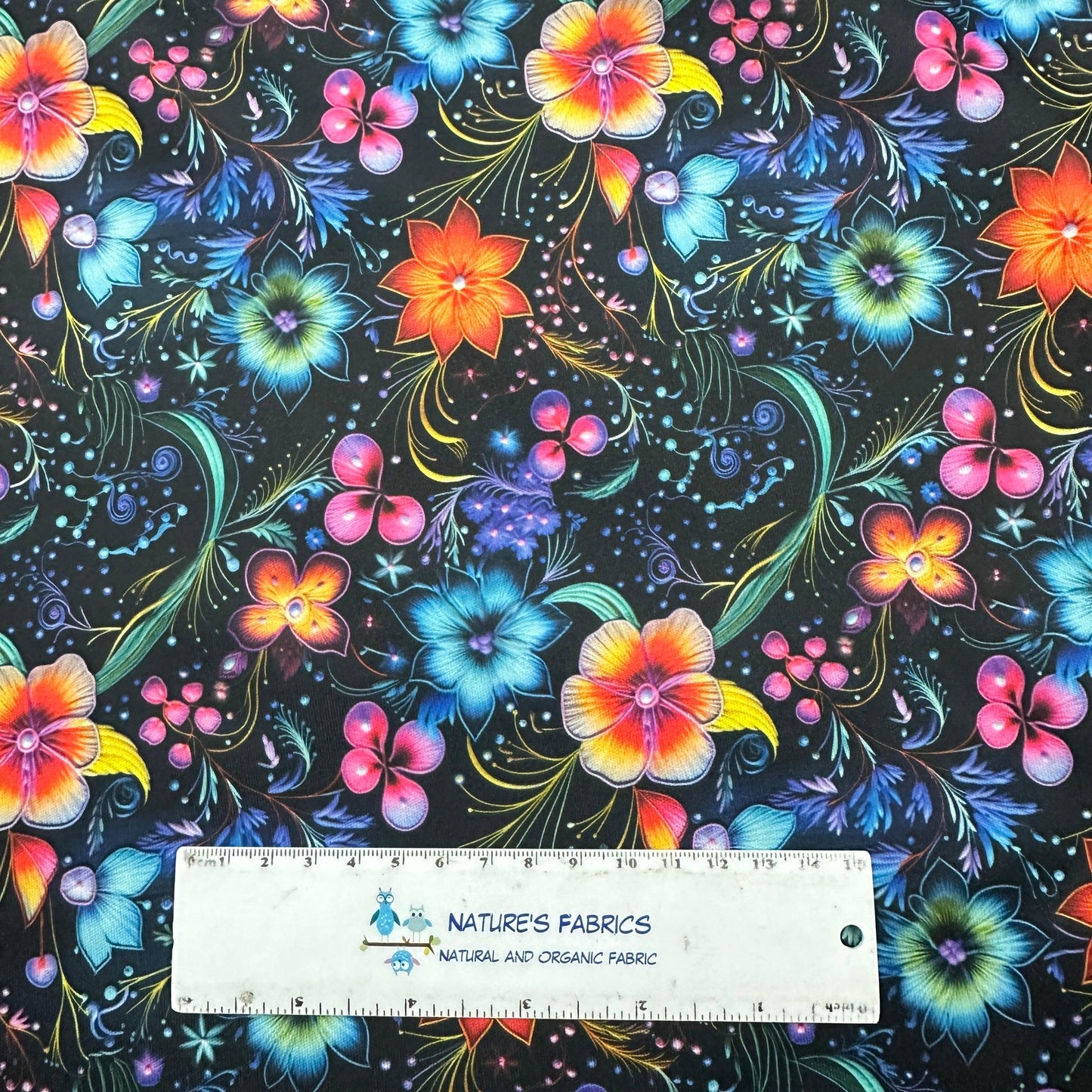 Floral Wisp 1 mil PUL Fabric - Made in the USA - Nature's Fabrics