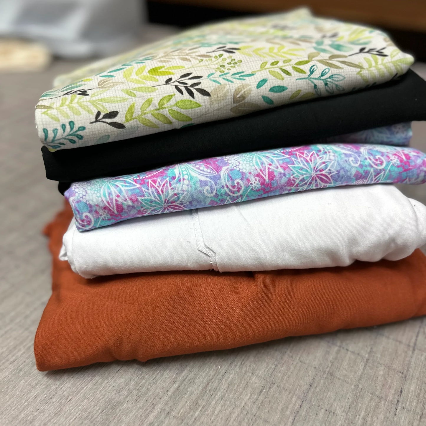 Grab Bag of Bamboo Stretch French Terry Fabric - Solids & Prints - 5 Yards - Nature's Fabrics