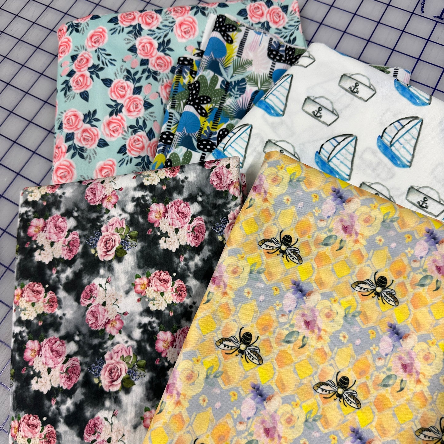 Grab bag of Printed PUL Fabric - 2 1/2 yards - Nature's Fabrics
