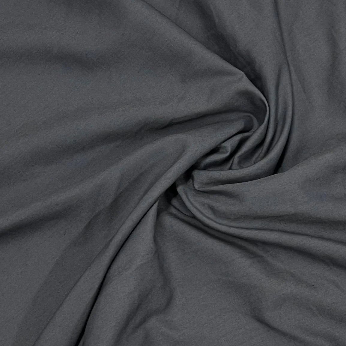 Gray Organic Cotton/Polyester Woven Shirting Fabric - Nature's Fabrics