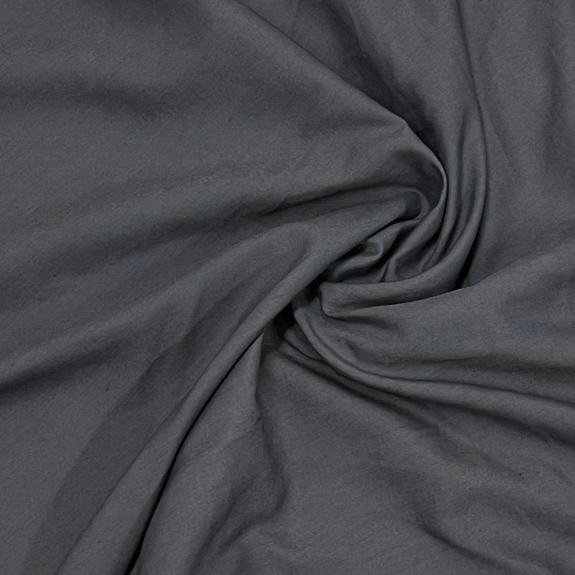 Gray Organic Cotton/Polyester Woven Shirting Fabric - Nature's Fabrics
