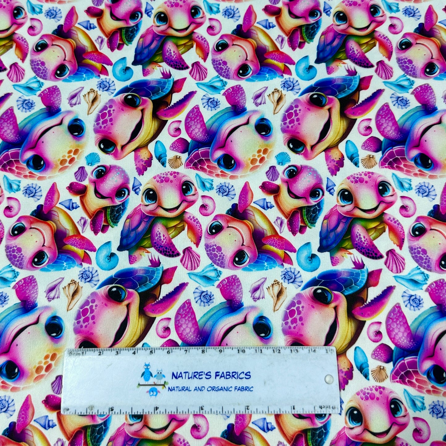 Happy Turtles 1 mil PUL Fabric - Made in the USA - Nature's Fabrics