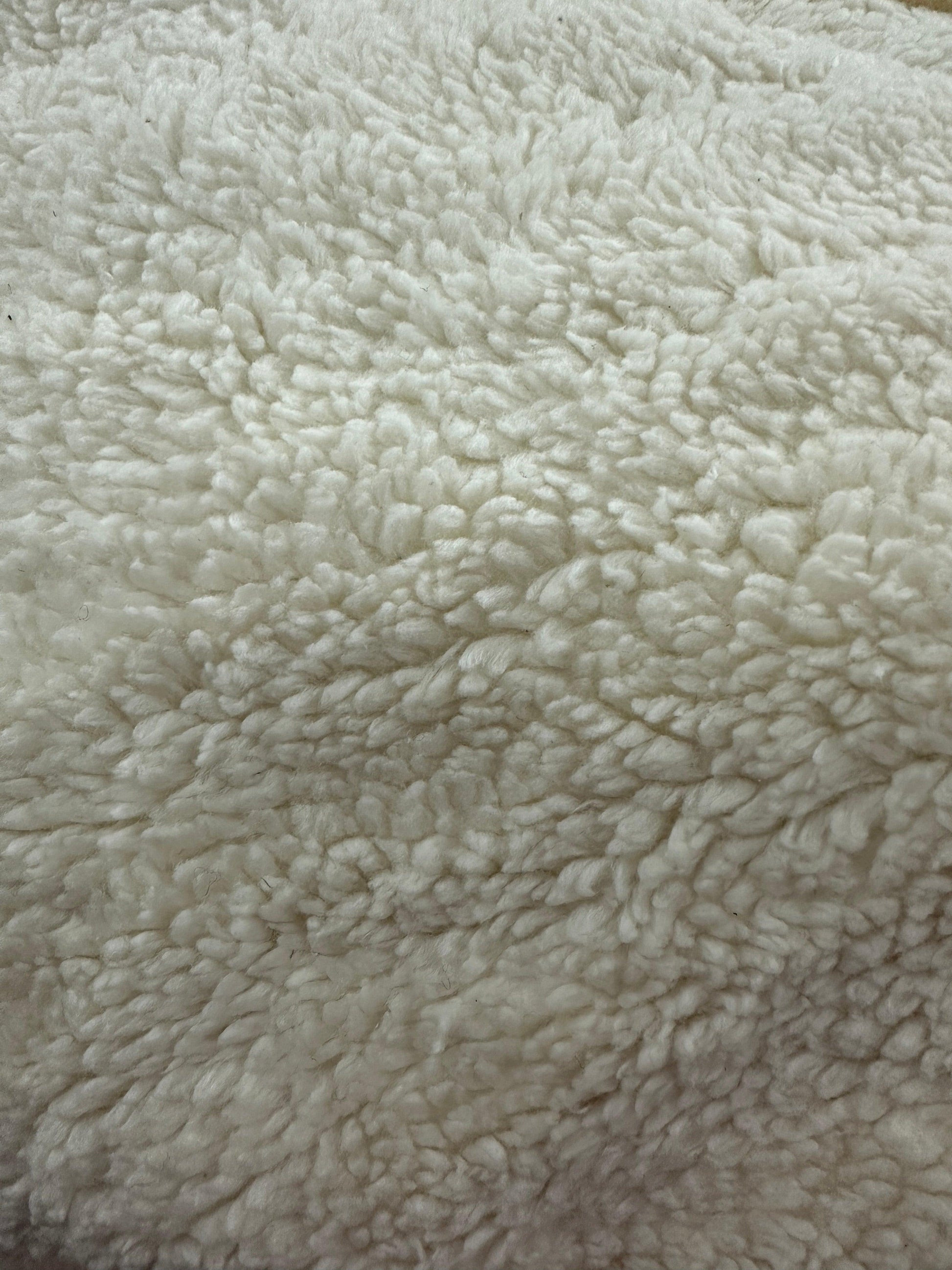 Heavy Natural Organic Cotton Sherpa Fabric - 600 GSM - Odd Cuts/Seconds - Nature's Fabrics
