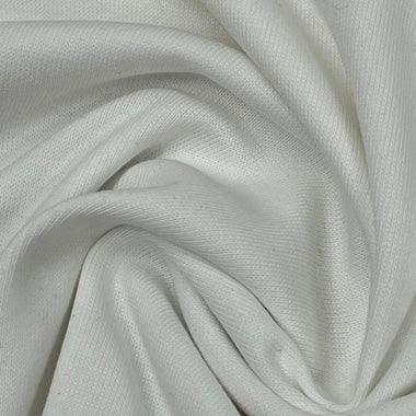 Ribbed Cotton Jersey - Off White - MaaiDesign Fabrics