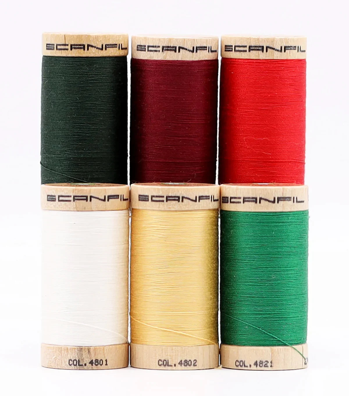 Holiday Traditions Organic Cotton 30WT 6 Spool Set - Nature's Fabrics