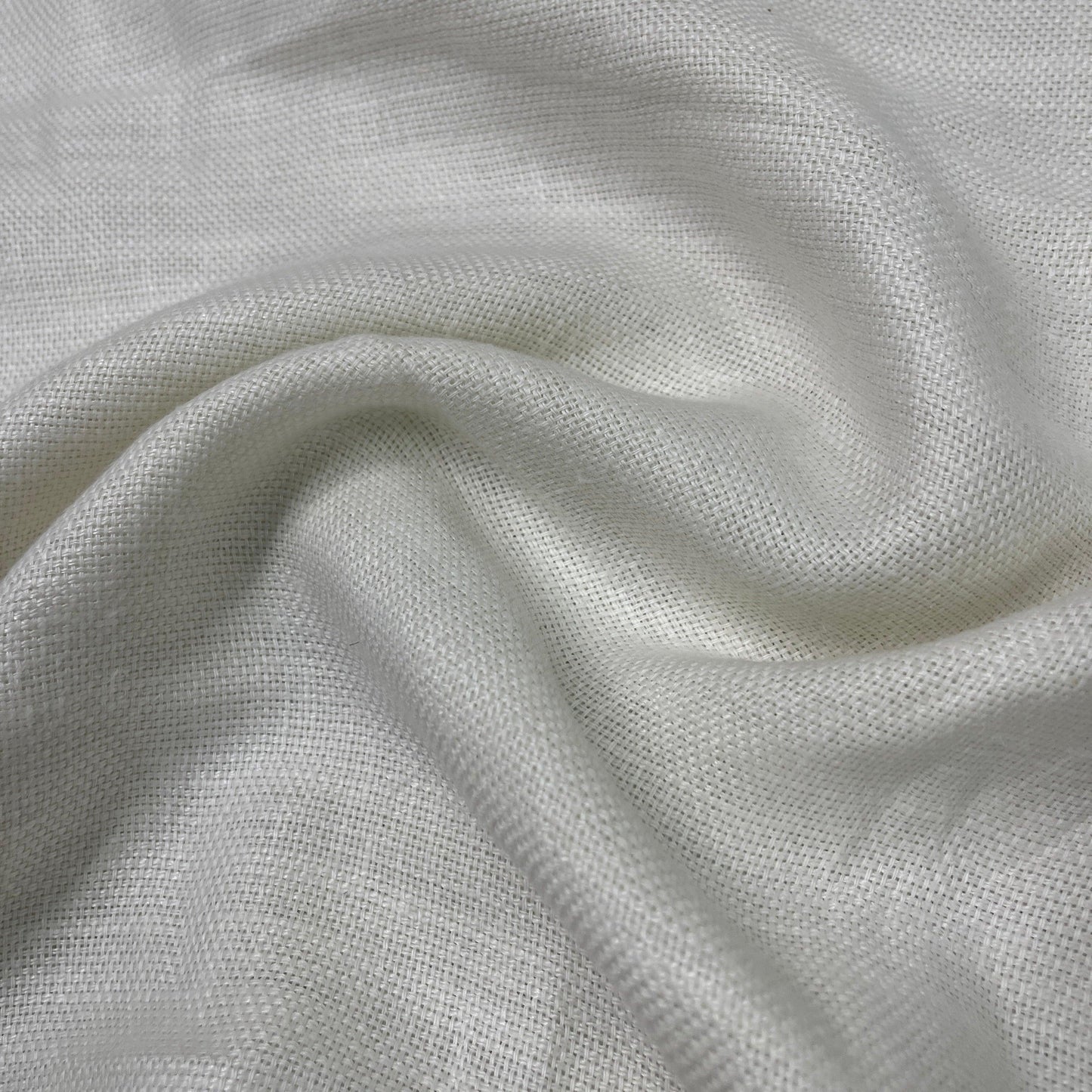 Ivory Linen Woven Fabric - 200 GSM - Nature's Fabrics