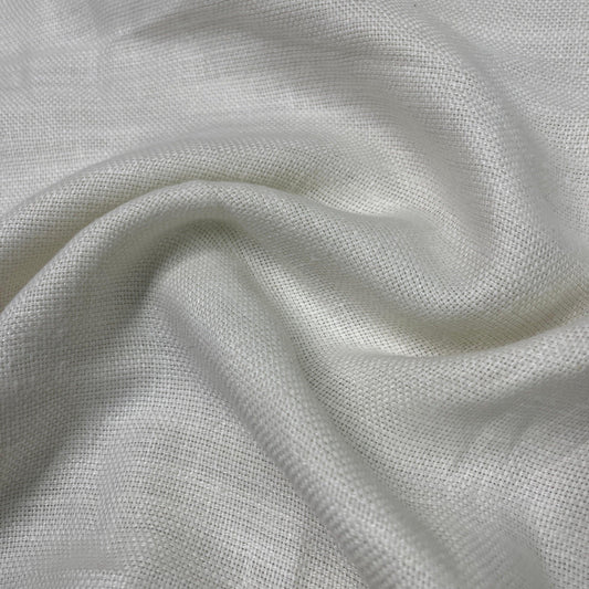 Ivory Linen Woven Fabric - 200 GSM - Nature's Fabrics