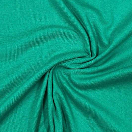 Jade Organic Cotton Rib Knit Fabric - Nature's Fabrics