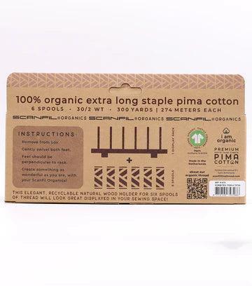 Jewel Tones Organic Cotton 30WT 6 Spool Set - Nature's Fabrics