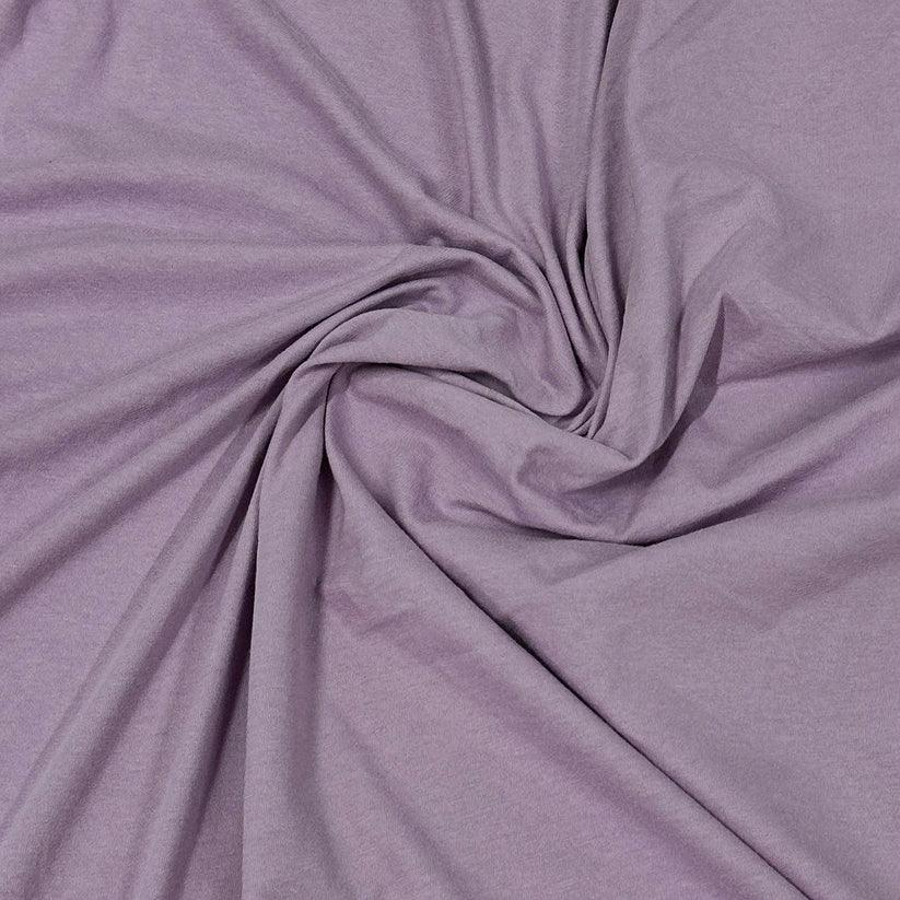 Lavender Organic Cotton Rib Knit Fabric - Grown in the USA - 150 GSM - Nature's Fabrics