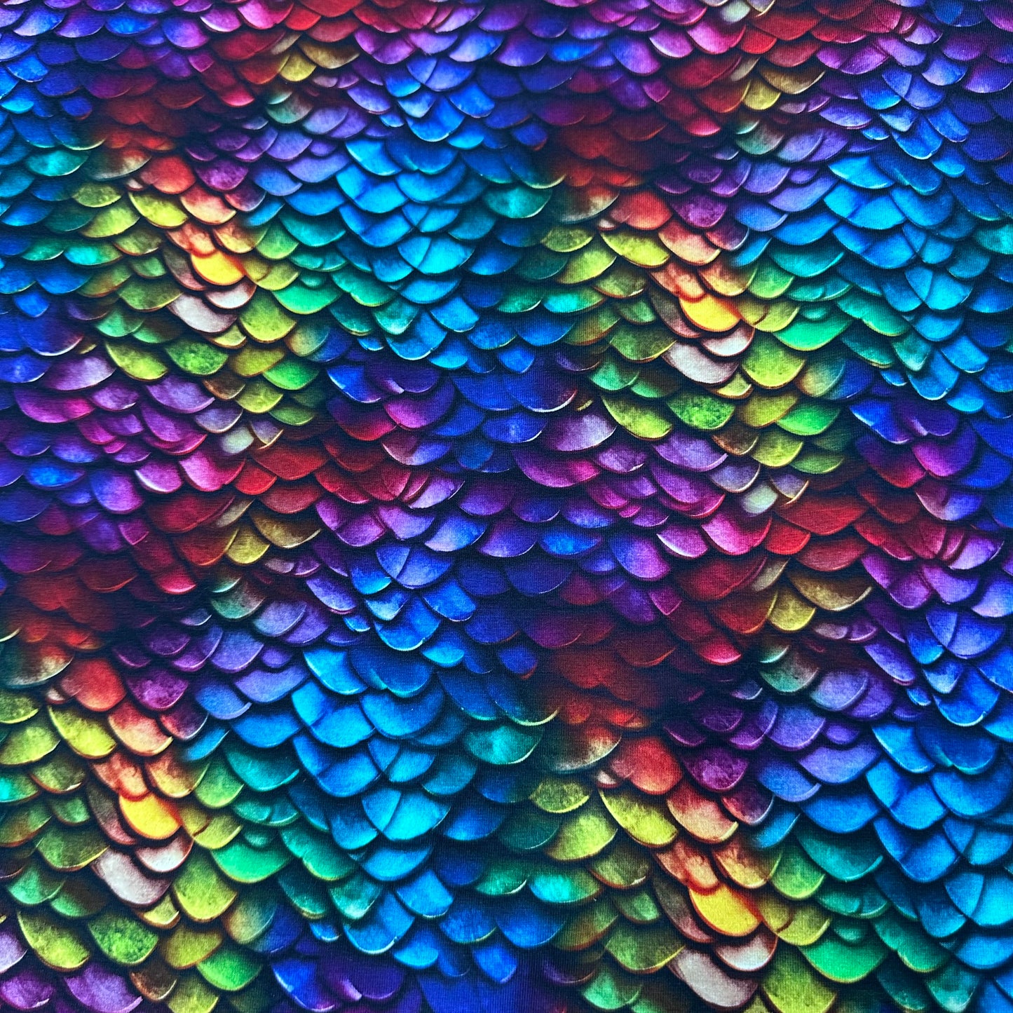 Metallic Scales on Bamboo/Spandex Jersey Fabric - Nature's Fabrics