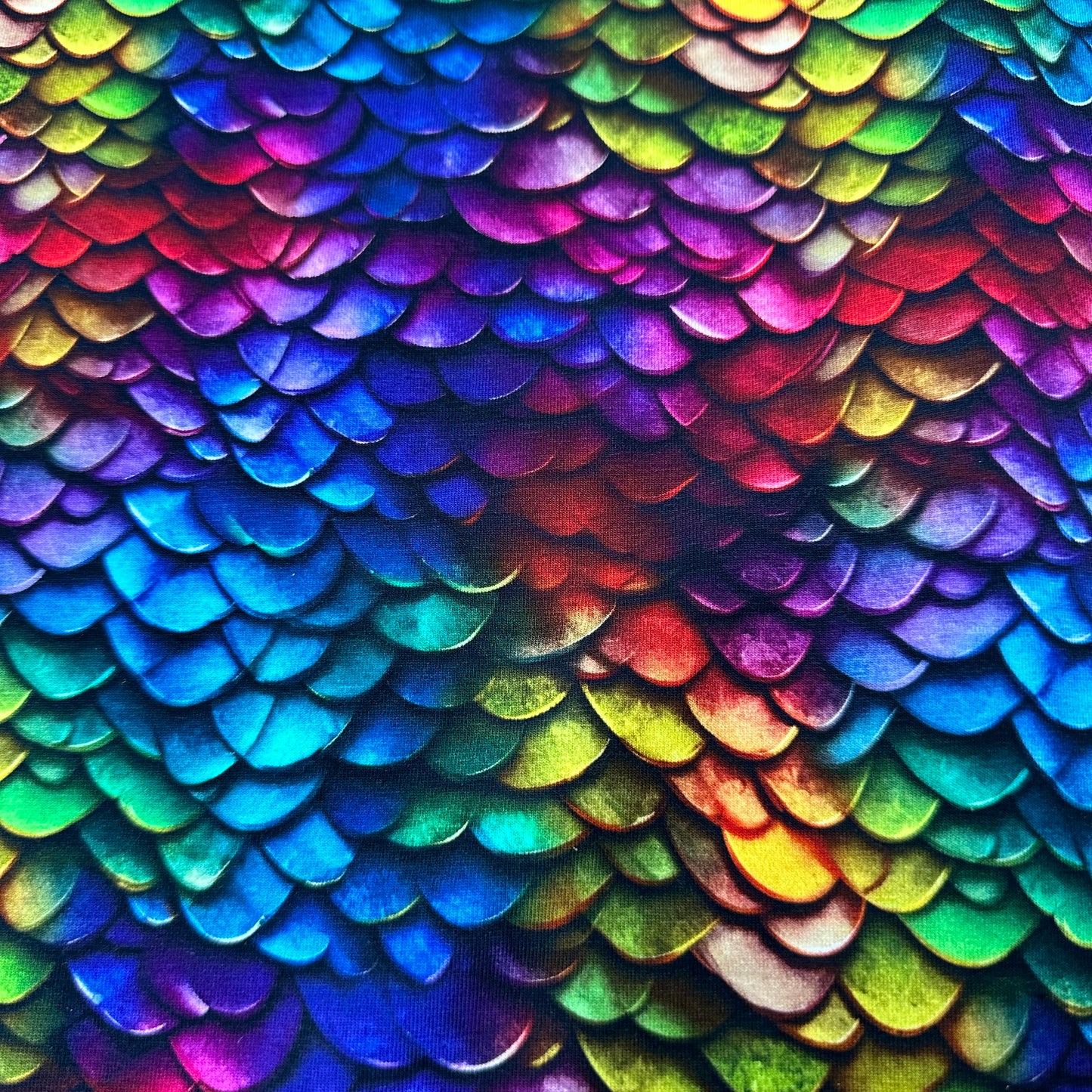 Metallic Scales on Bamboo/Spandex Jersey Fabric - Nature's Fabrics