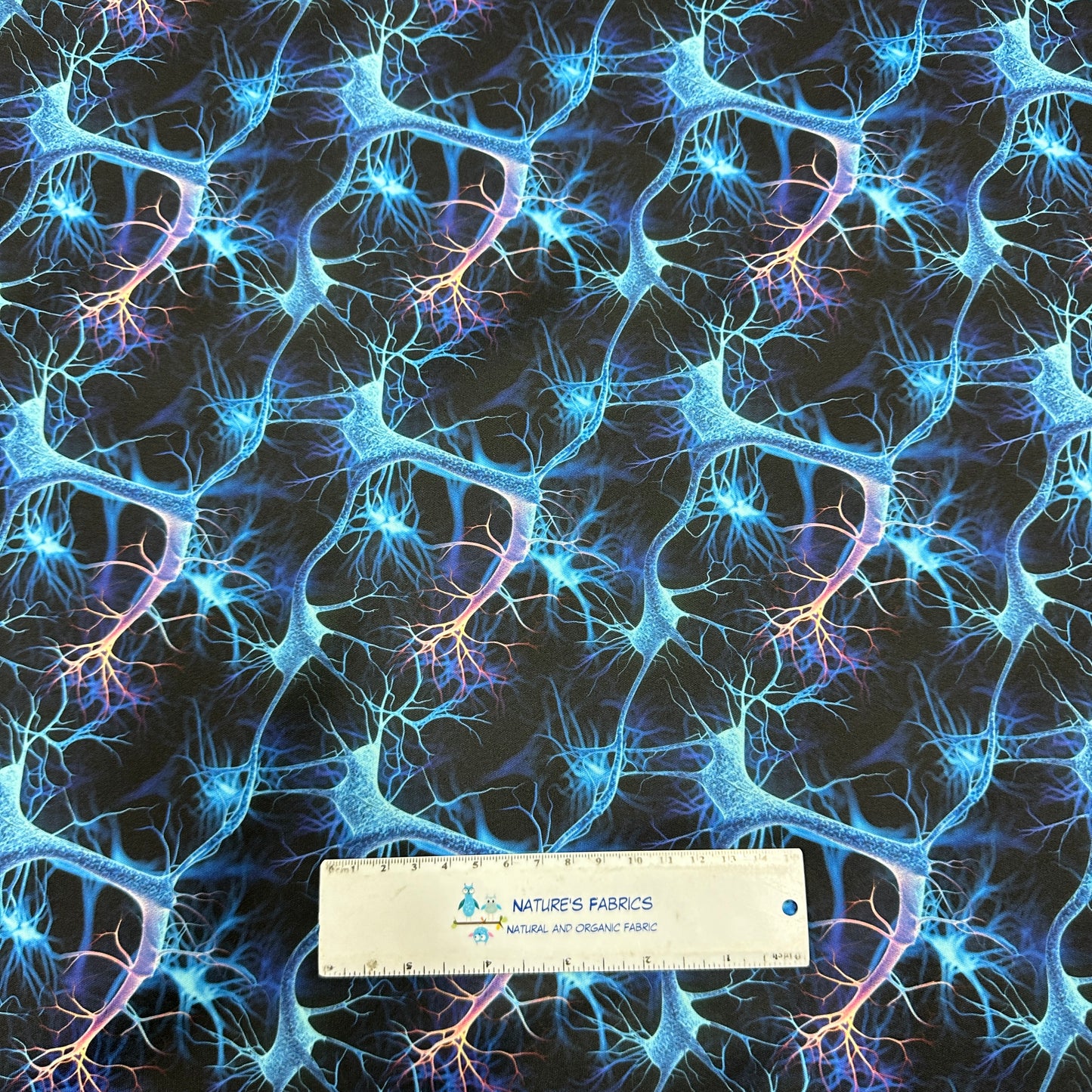 Microscopic Brain Neurons 1 mil PUL Fabric - Made in the USA - Nature's Fabrics