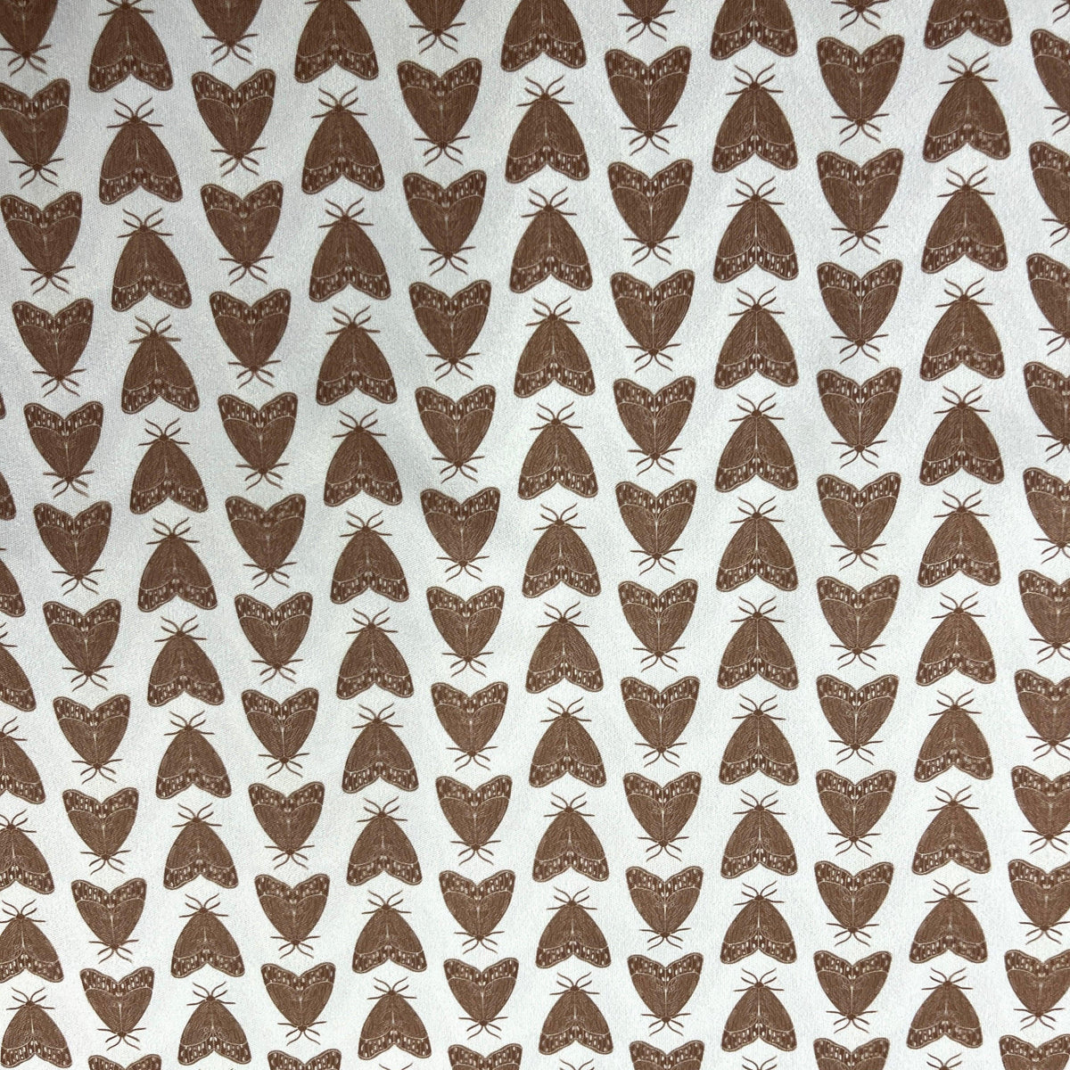 Moths on Tan 1 mil PUL Fabric- Made in the USA - Nature's Fabrics