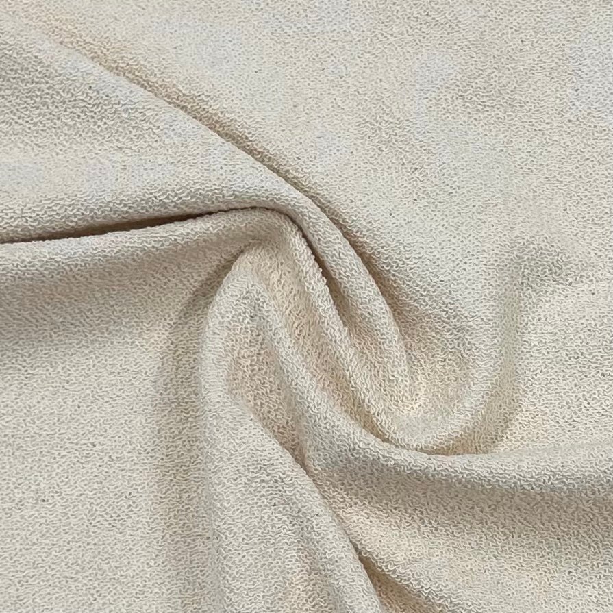 Natural Heavy Cotton French Terry Fabric- 560 GSM - Nature's Fabrics