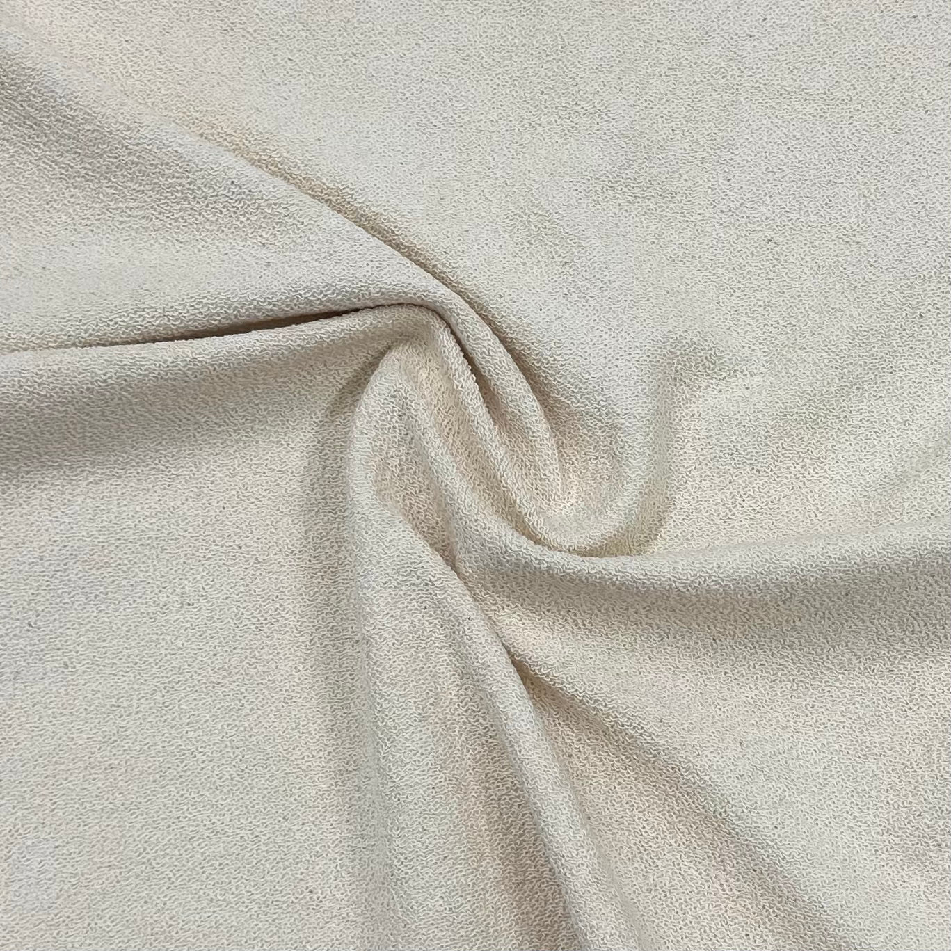 Natural Heavy Cotton French Terry Fabric- 560 GSM - Nature's Fabrics