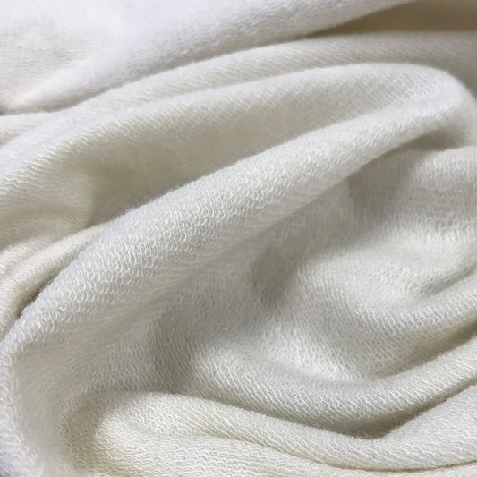 Natural Hemp Stretch French Terry Fabric - 340 GSM, $14.50/yd, 15 Yards - Nature's Fabrics