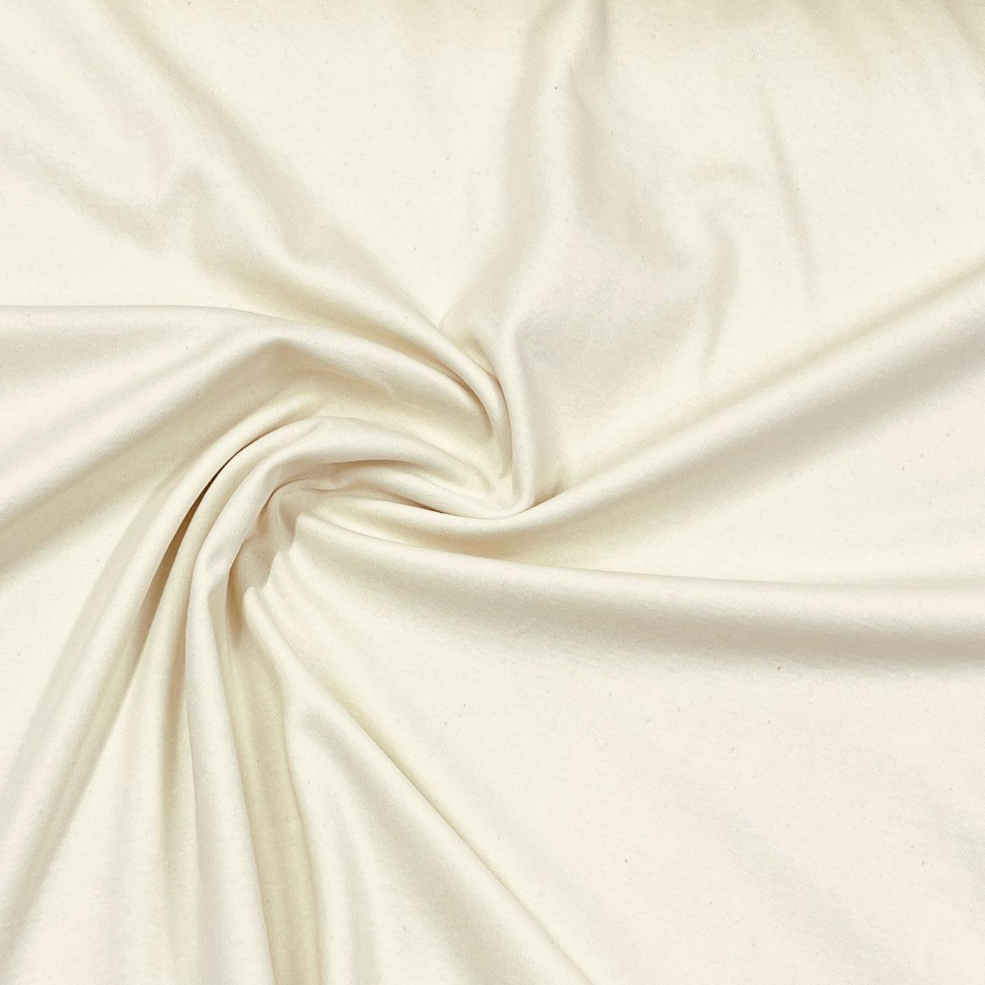 Natural Organic Cotton Interlock Fabric - 210 GSM - Knit in the USA,  $7.99yd, 15 Yards