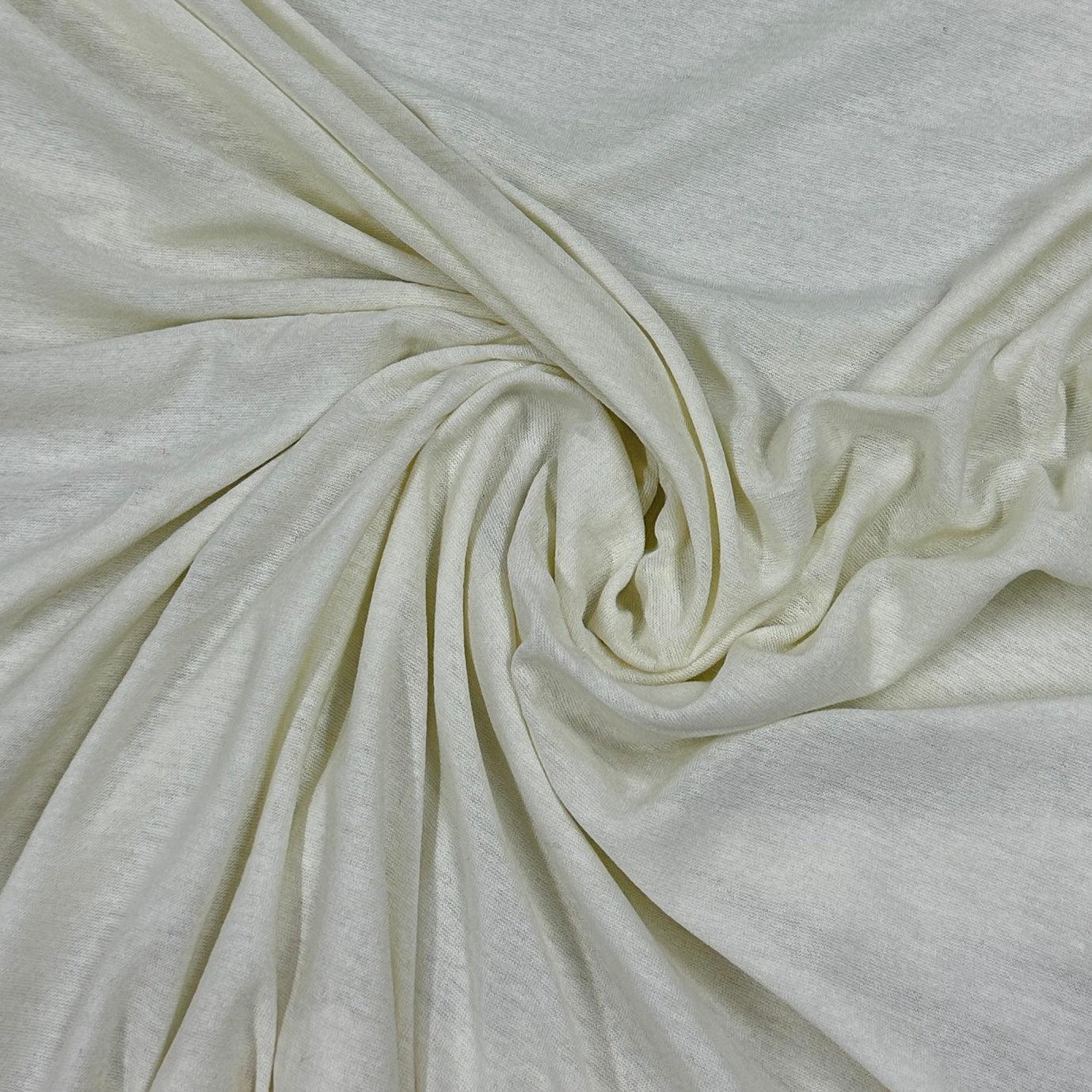 Natural Rayon Merino Wool Jersey Fabric