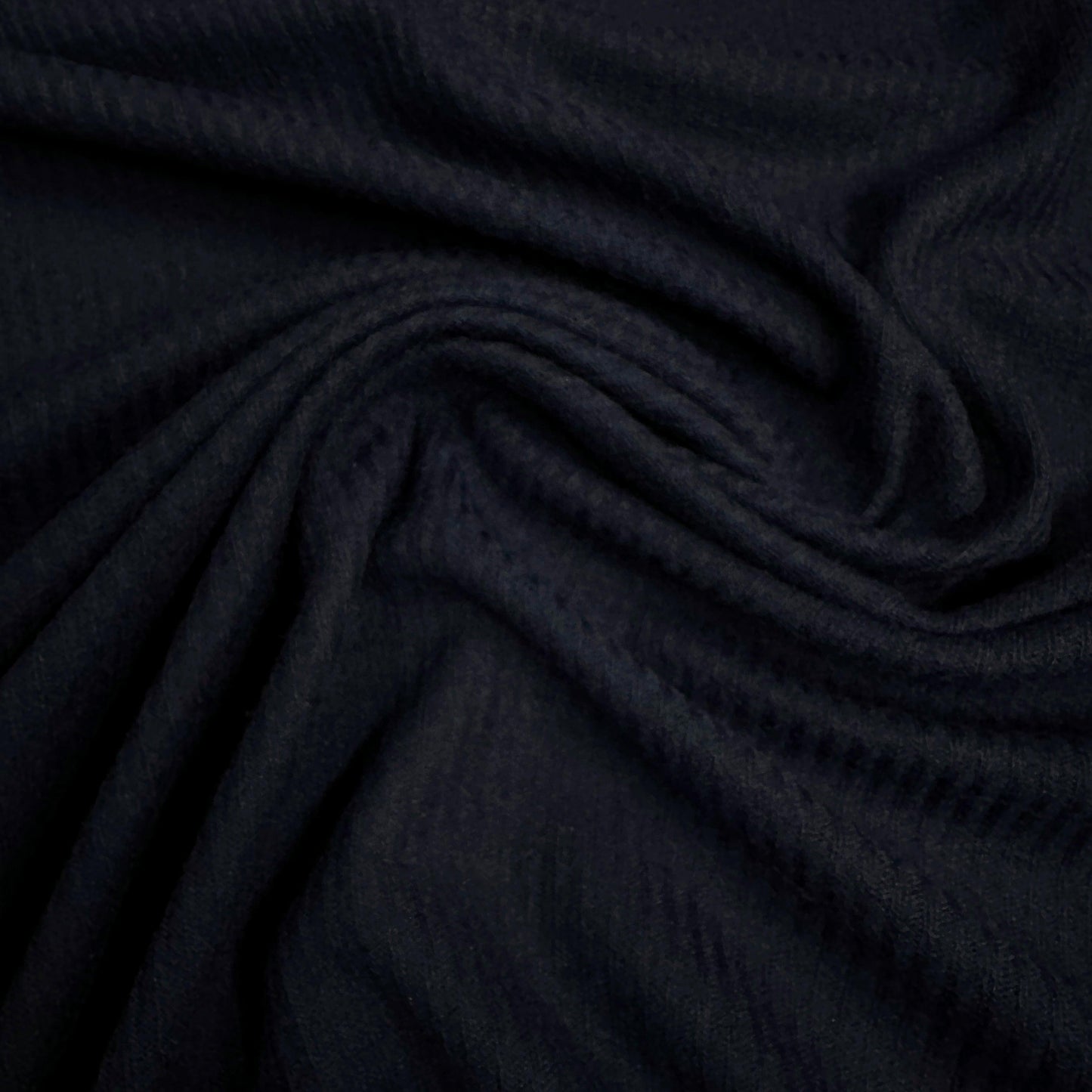 Navy Merino Wool Blend Jersey Fabric - Nature's Fabrics