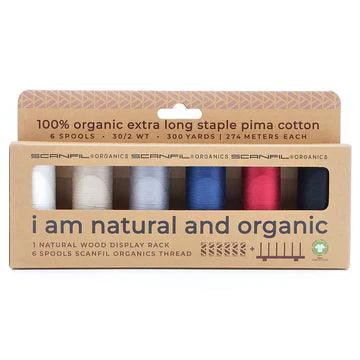 Neutrals Organic Cotton 30WT 6 Spool Set - Nature's Fabrics