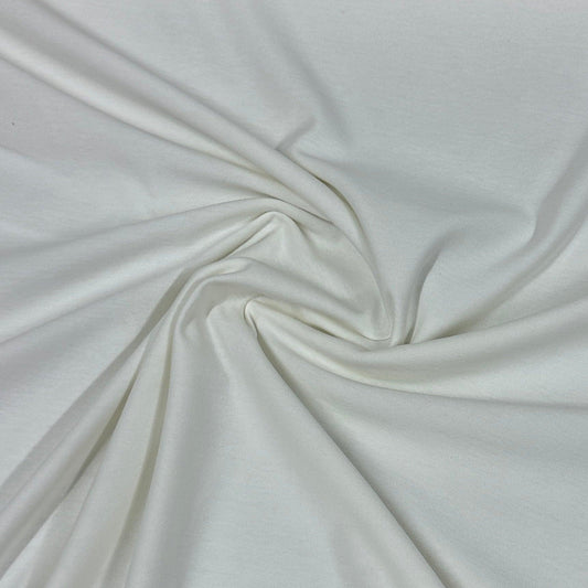 Off-White Cotton Jersey Fabric - Nature's Fabrics