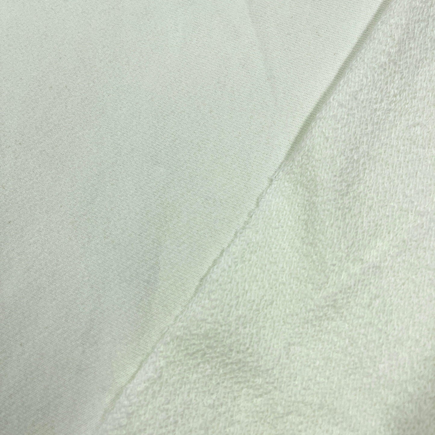 Off White Heavy Organic Cotton French Terry Fabric - Grown in the USA - Nature's Fabrics