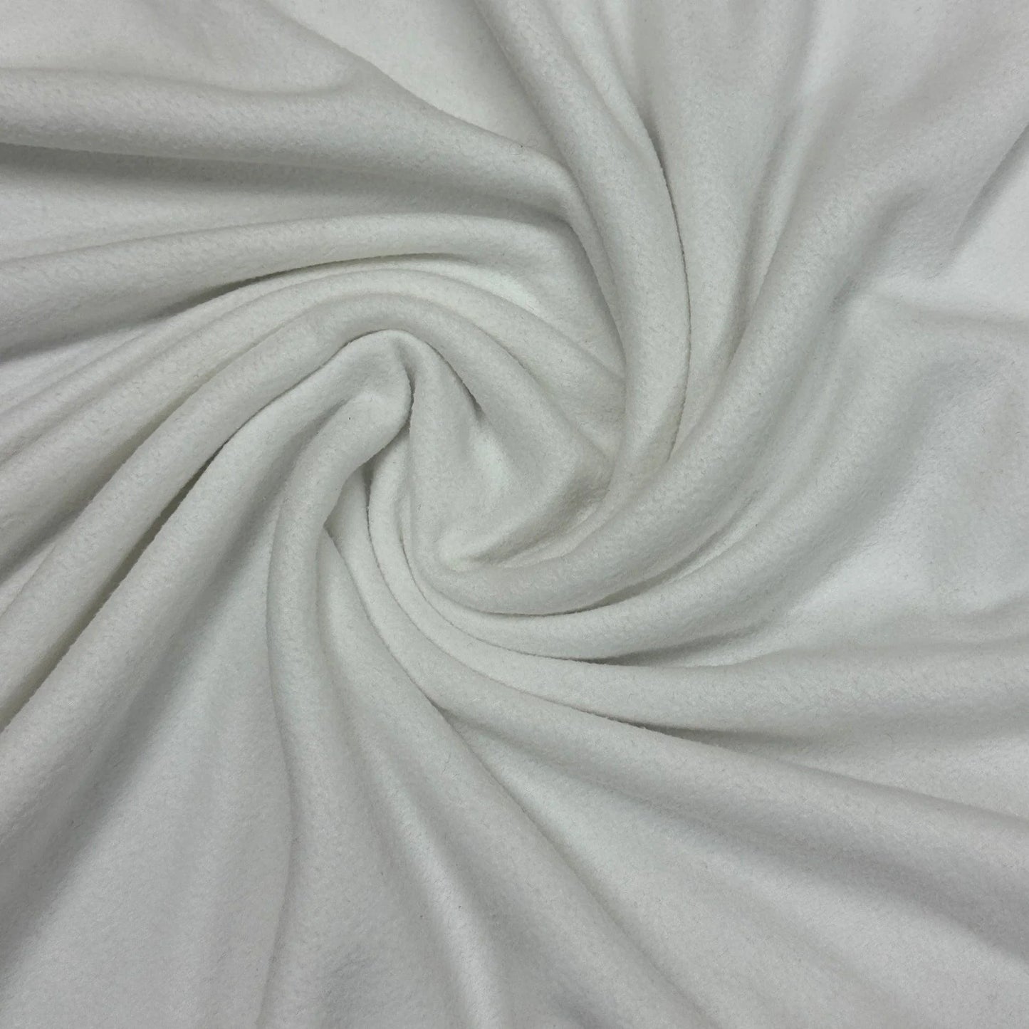 Off White Polyester Fleece Fabric - Nature's Fabrics
