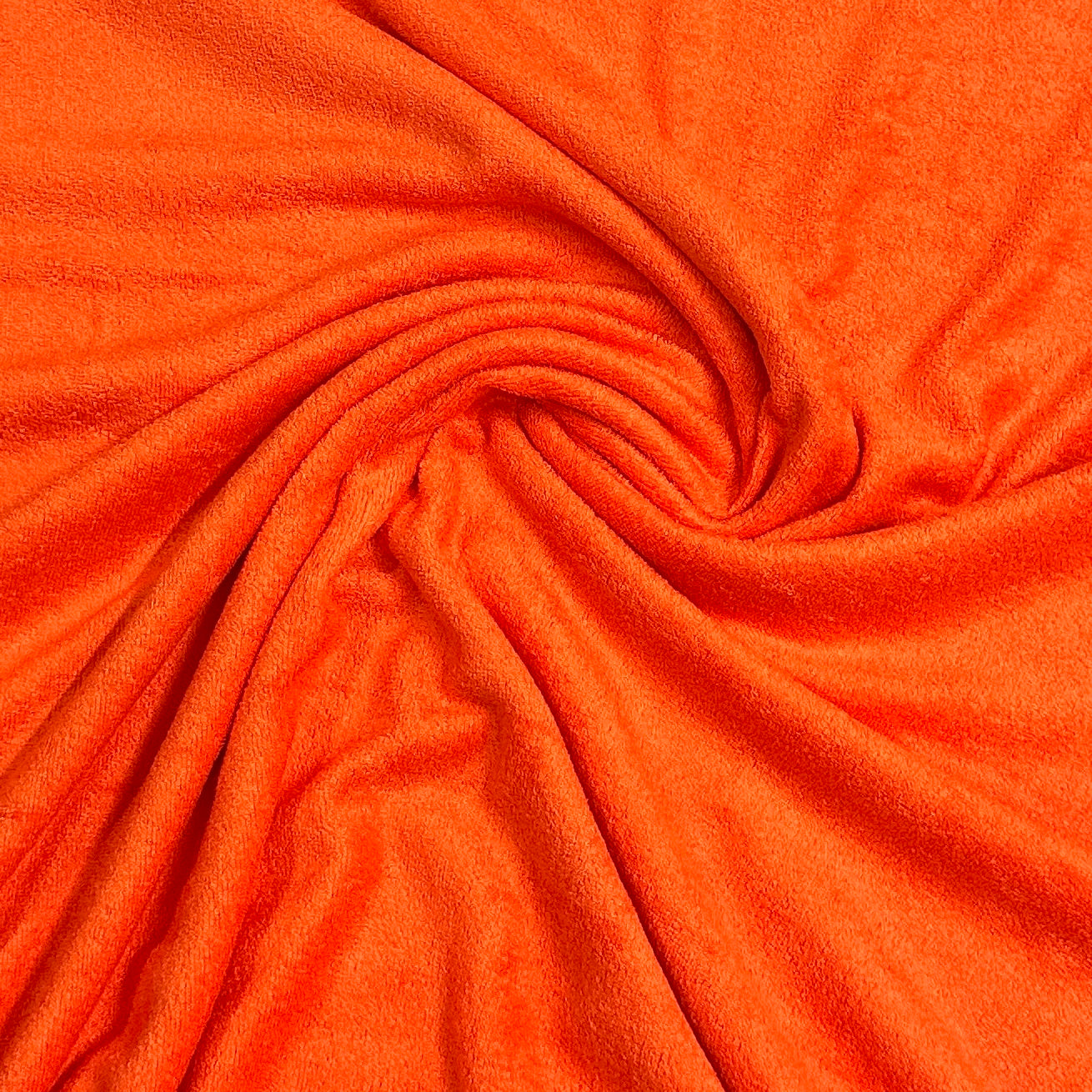 Orange Bamboo Double Loop Terry Fabric - 300 GSM - Nature's Fabrics