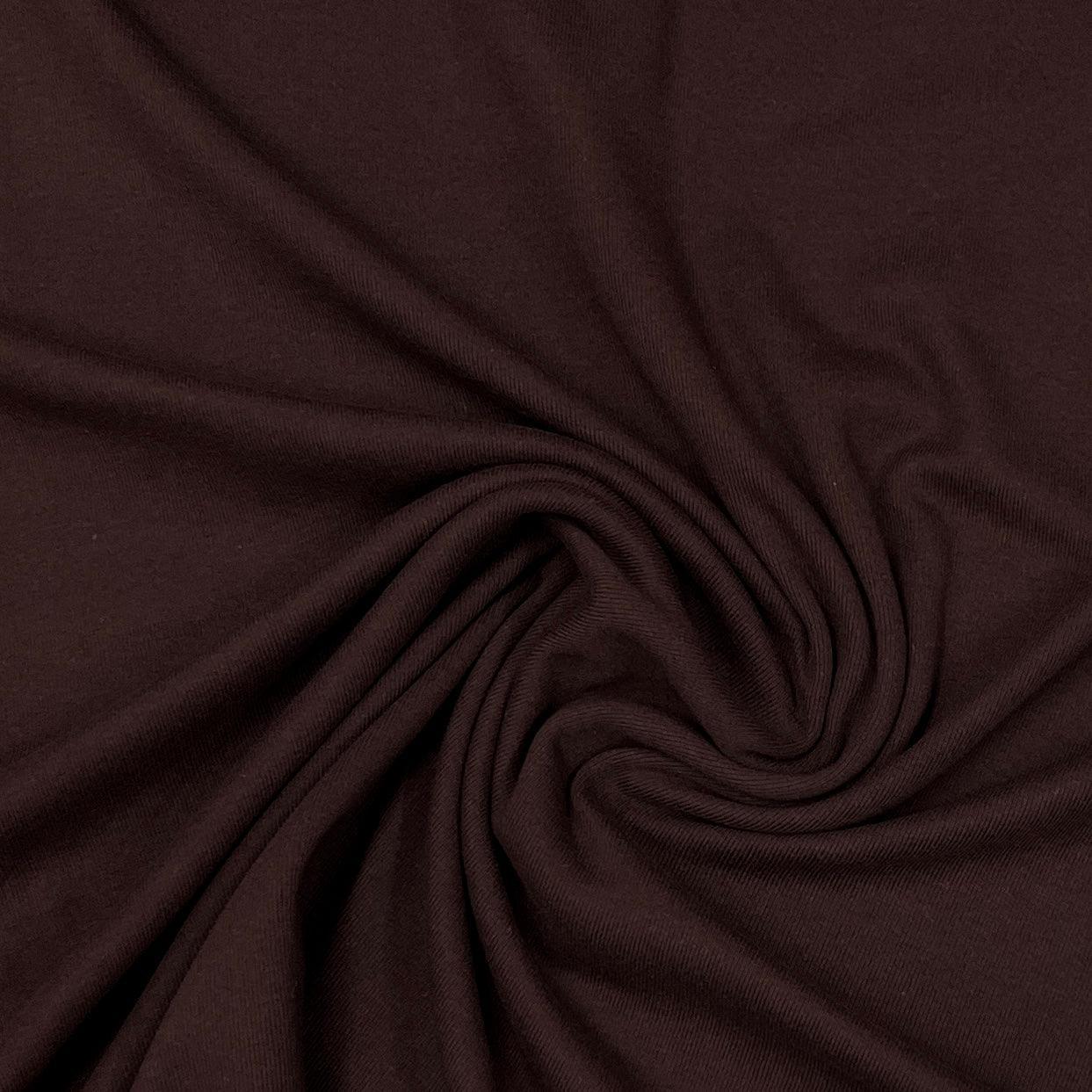 Oxblood Organic Cotton Medium Rib Knit Fabric - Grown in the USA - Nature's Fabrics