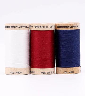 Patriotics Organic Cotton 30WT 3 Spool Set - Nature's Fabrics