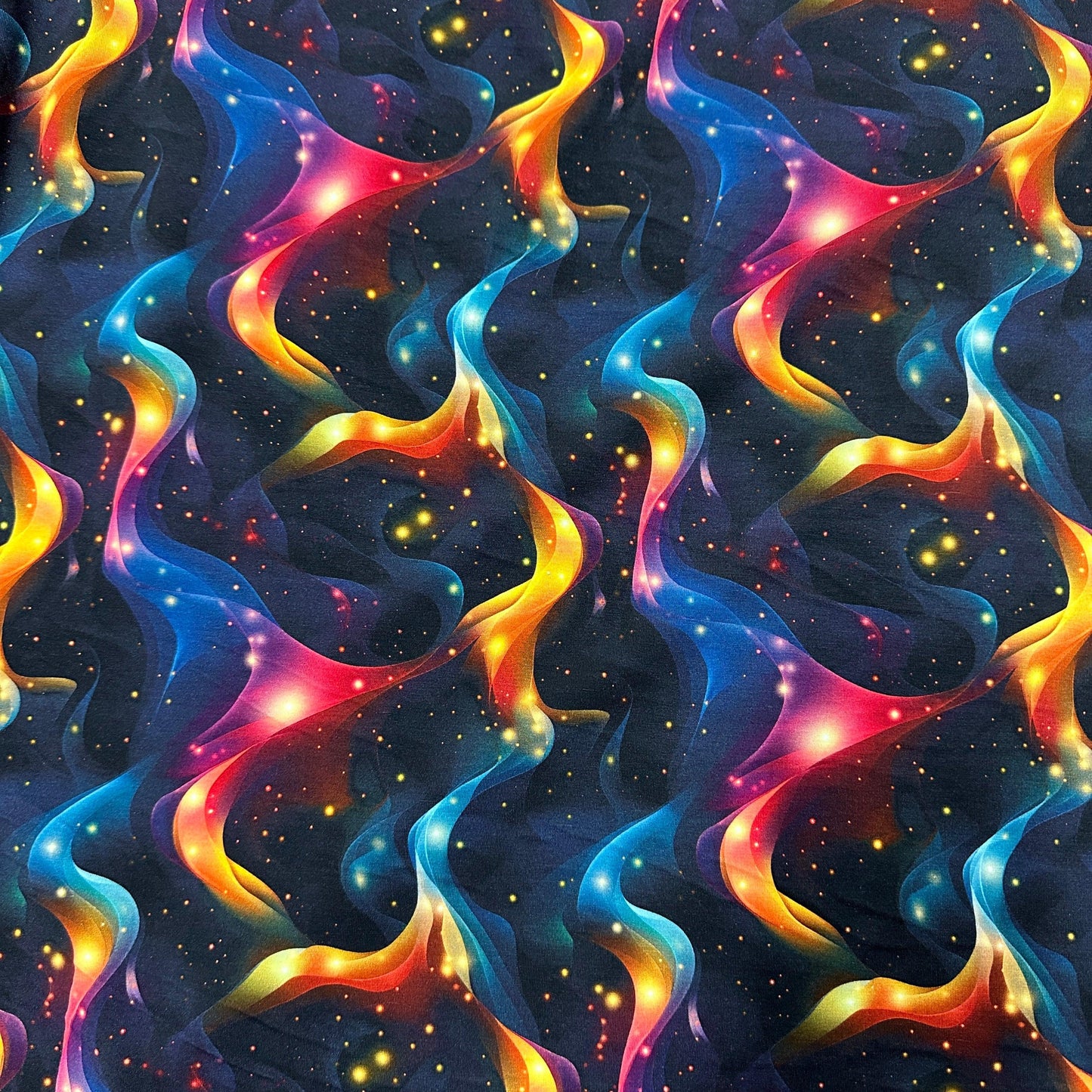 Physics World on Bamboo/Spandex Jersey Fabric - Nature's Fabrics