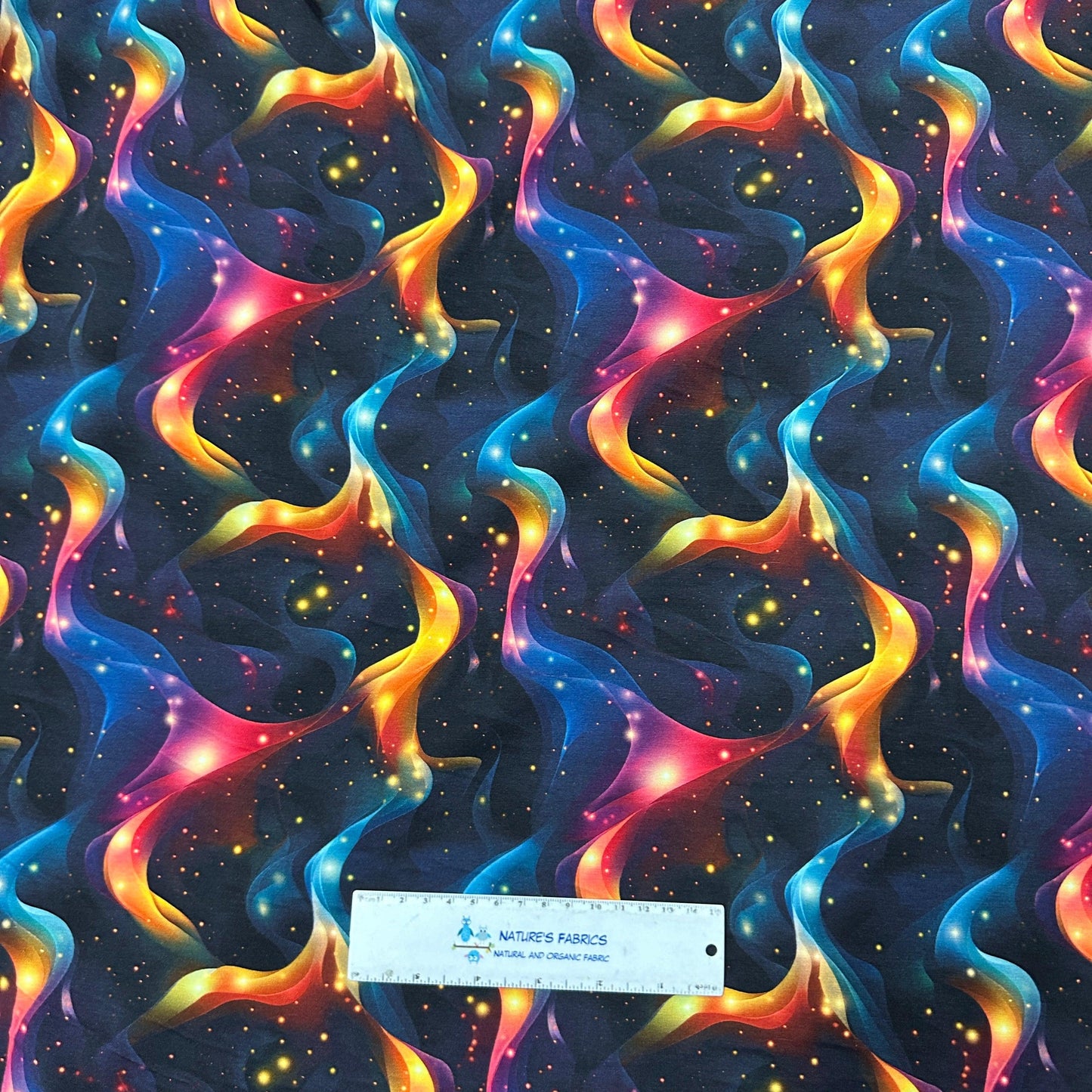 Physics World on Bamboo/Spandex Jersey Fabric - Nature's Fabrics