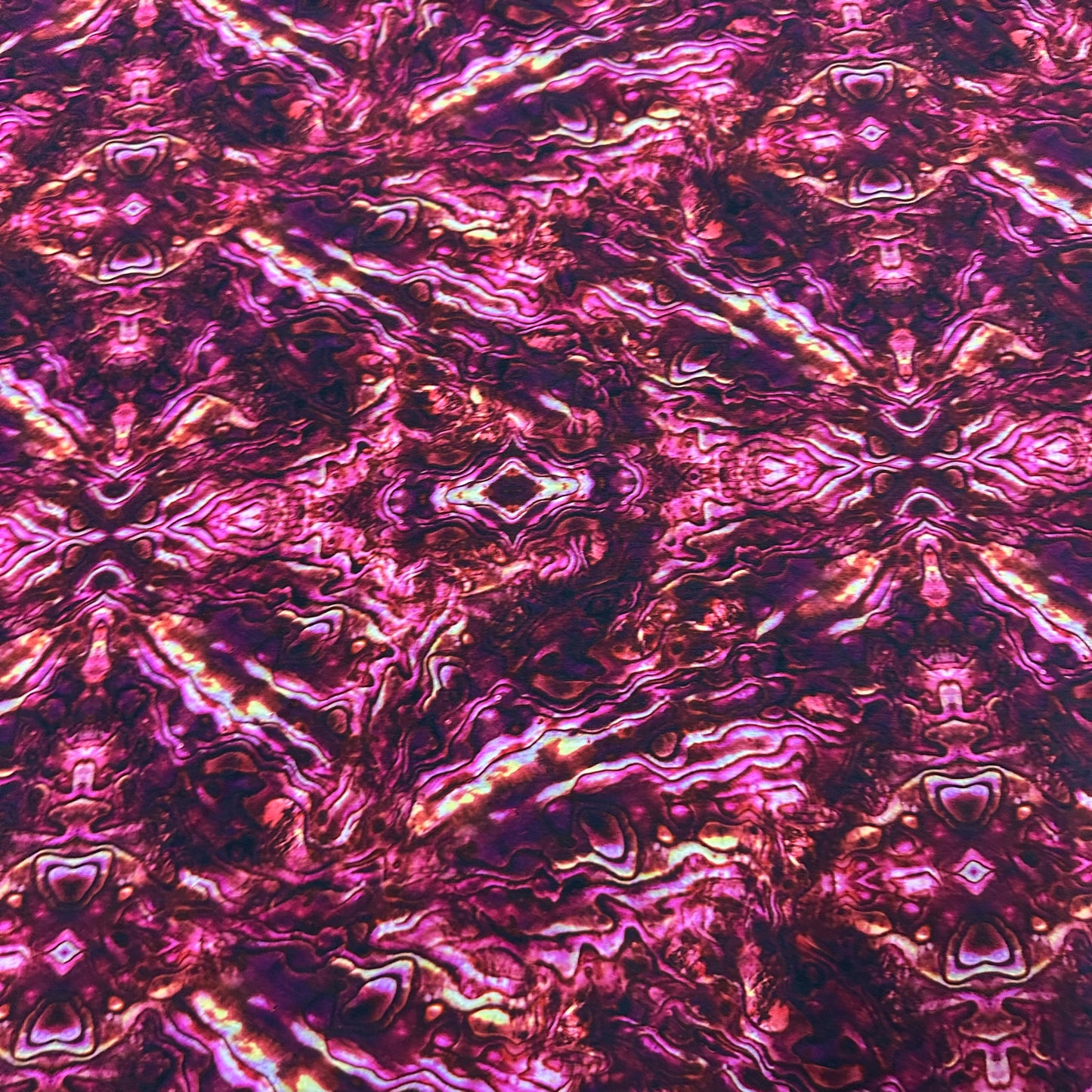 Pink Abalone on Bamboo/Spandex Jersey Fabric - Nature's Fabrics