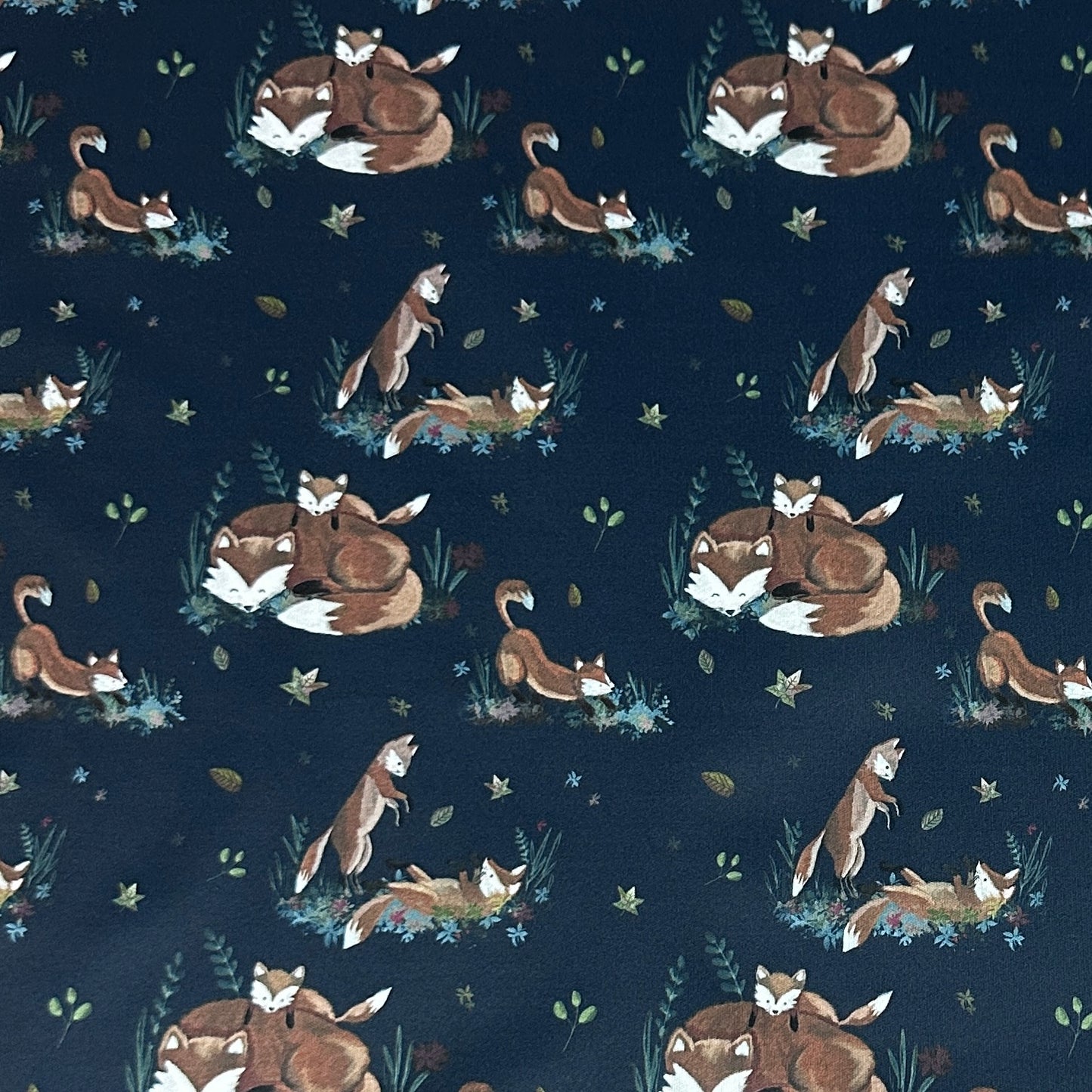 Playful Foxes 1 mil PUL Fabric - Made in the USA - Nature's Fabrics