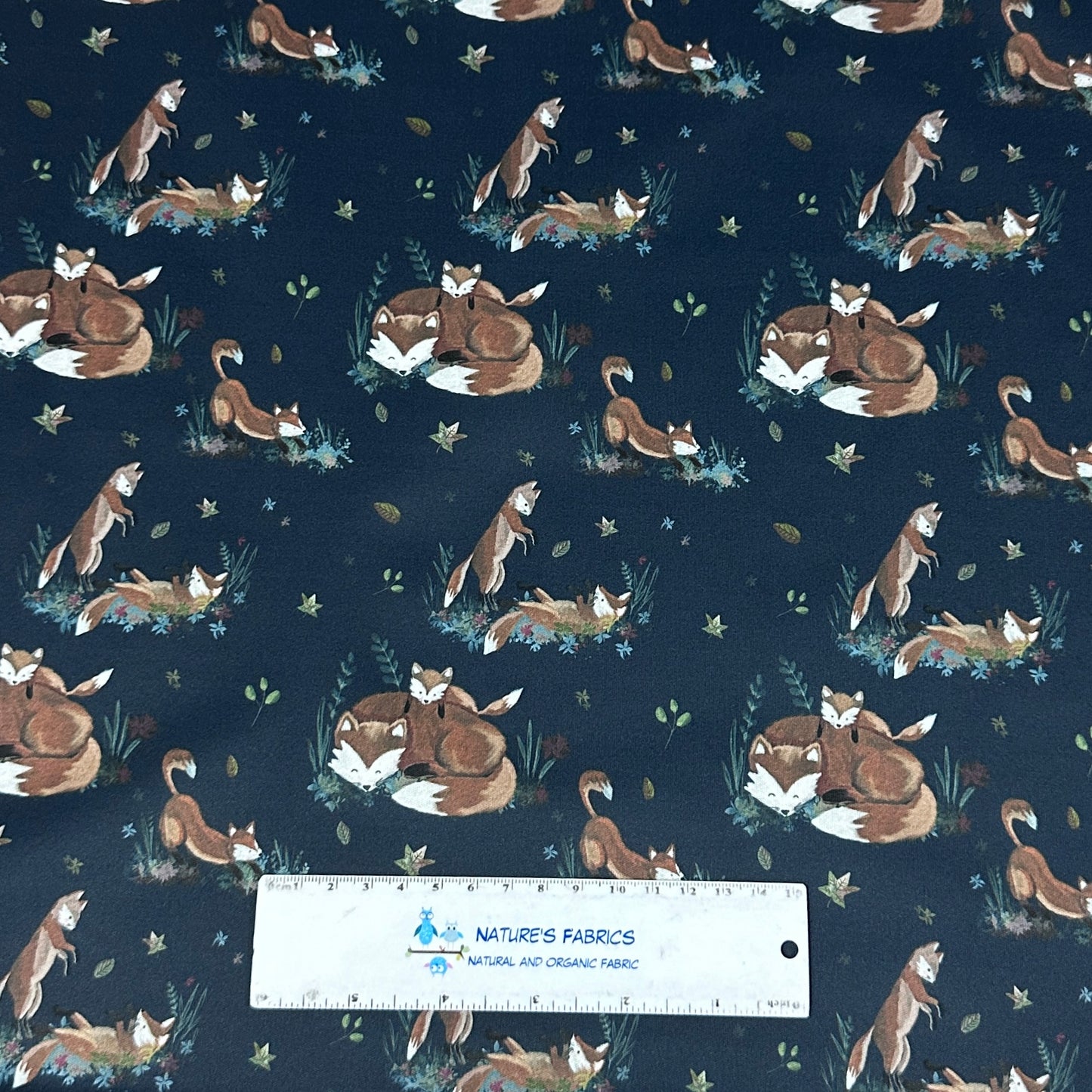 Playful Foxes 1 mil PUL Fabric - Made in the USA - Nature's Fabrics