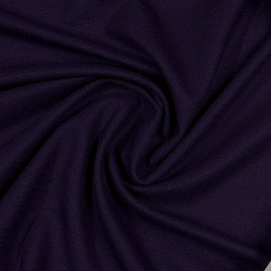 Plum Merino Wool Jersey Fabric - Nature's Fabrics