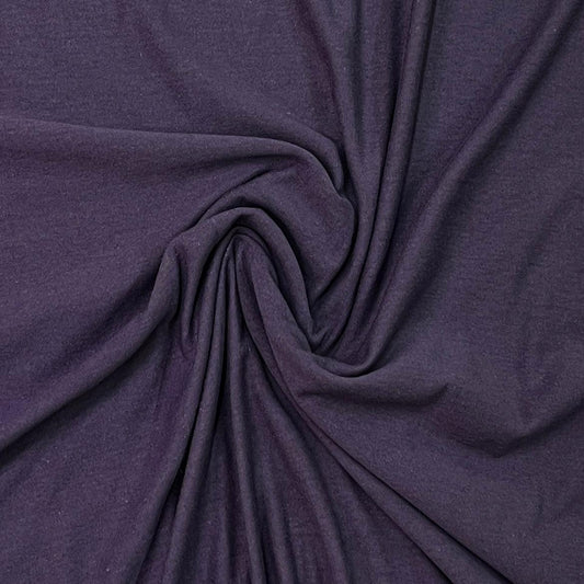 Plum Organic Cotton Jersey Fabric - 200 GSM - Grown in the USA - Nature's Fabrics