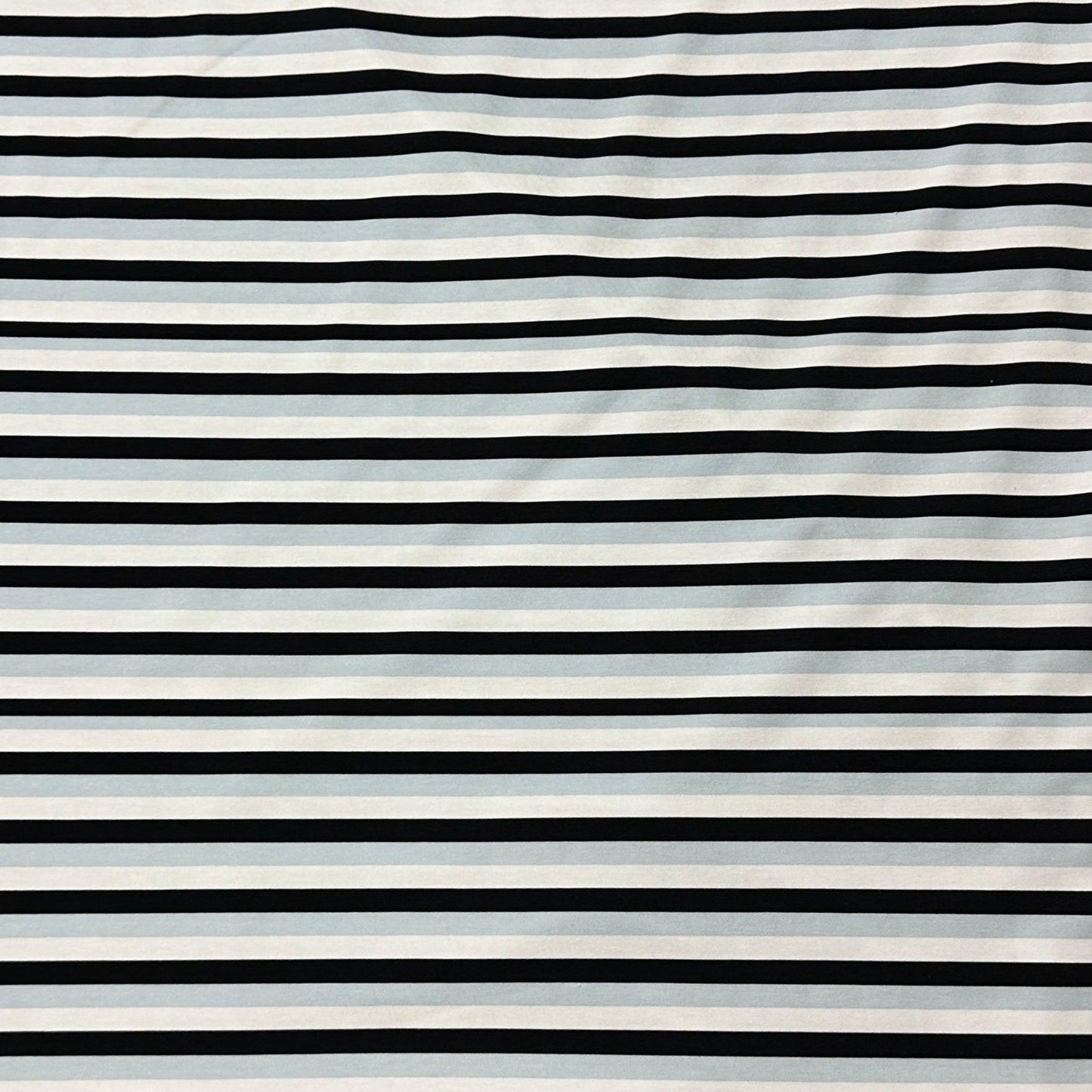 Polar Fun Stripes on Bamboo/Spandex Jersey Fabric - Nature's Fabrics