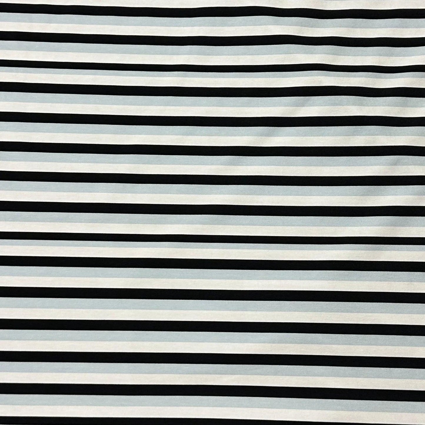 Polar Fun Stripes on Bamboo/Spandex Jersey Fabric - Nature's Fabrics