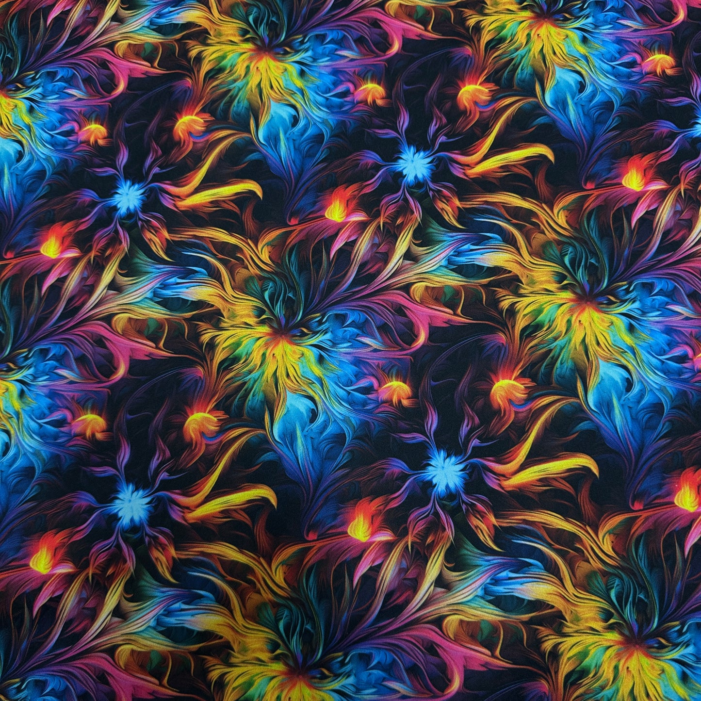Psychedelic Brush Strokes 1 mil PUL Fabric - Made in the USA - Nature's Fabrics